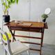 Bureau coiffeuse sur tréteau