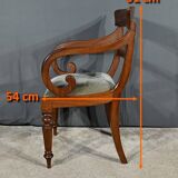 Armchair with Mahogany Crosses, Victorian period, England – 2nd part 19th century