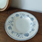 Plate Lunéville blueberry patterns