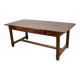 Rustic Dining Table in Oak and Elm from the Early 20th Century