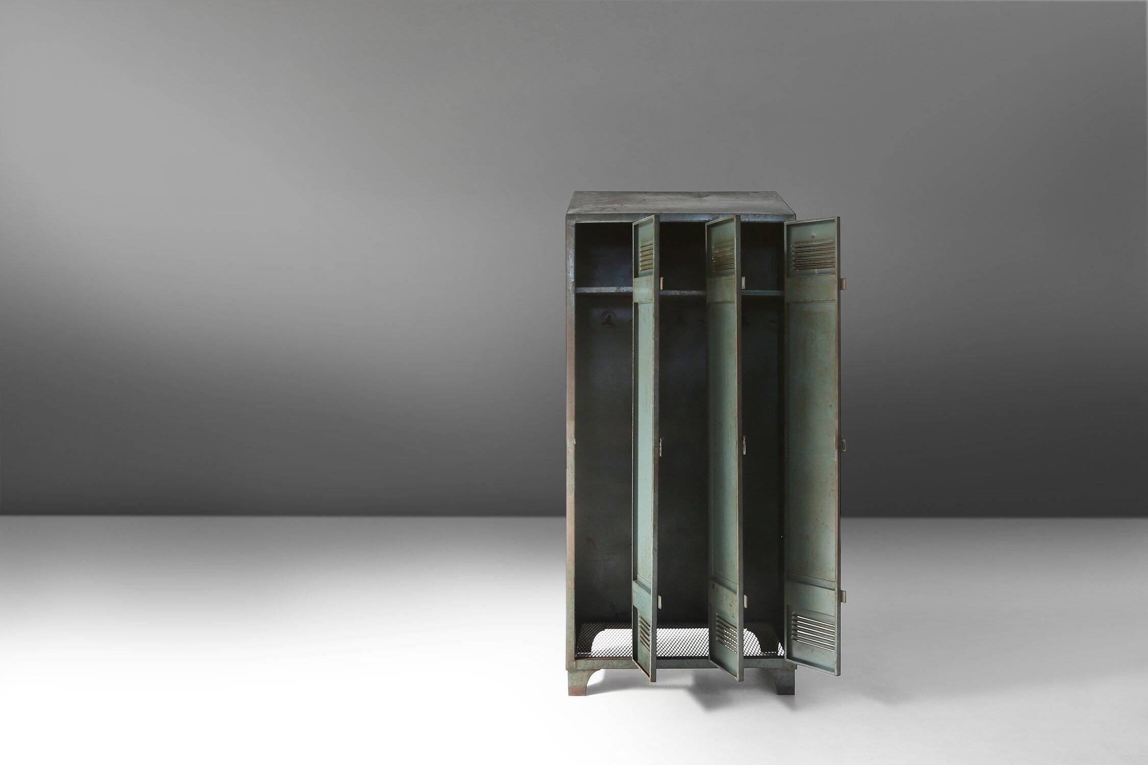 Antique Industrial Storage Locker, France ca. 1910