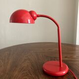 Desk lamp or bedside table vintage 80s red
