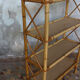 Pair of rattan shelves including a corner shelf