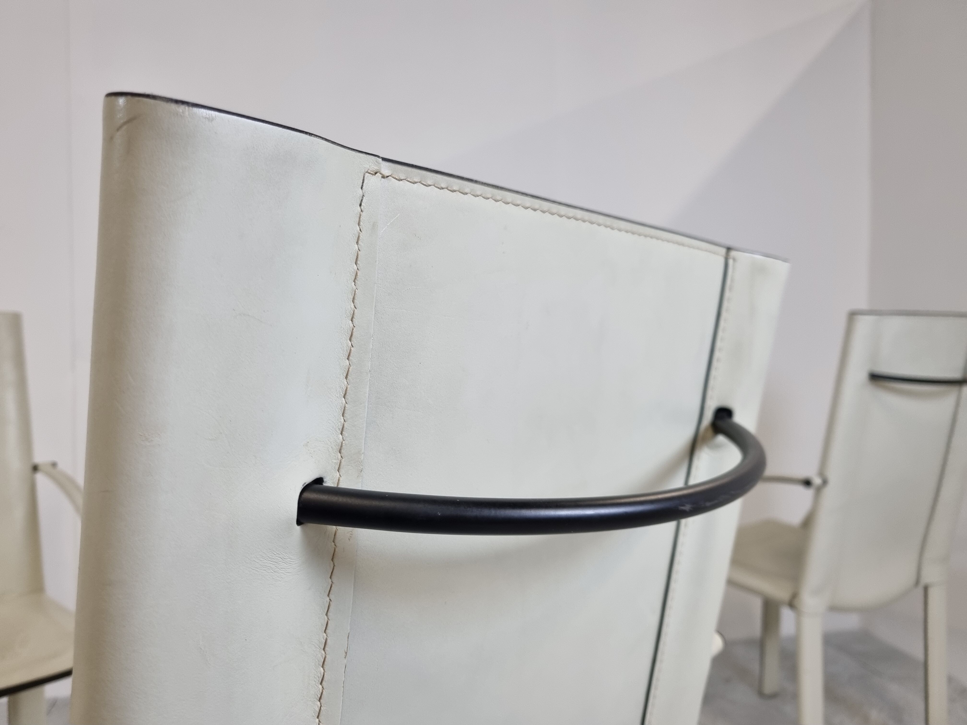 Carlo bartoli dining chairs for matteo grassi, 1980s