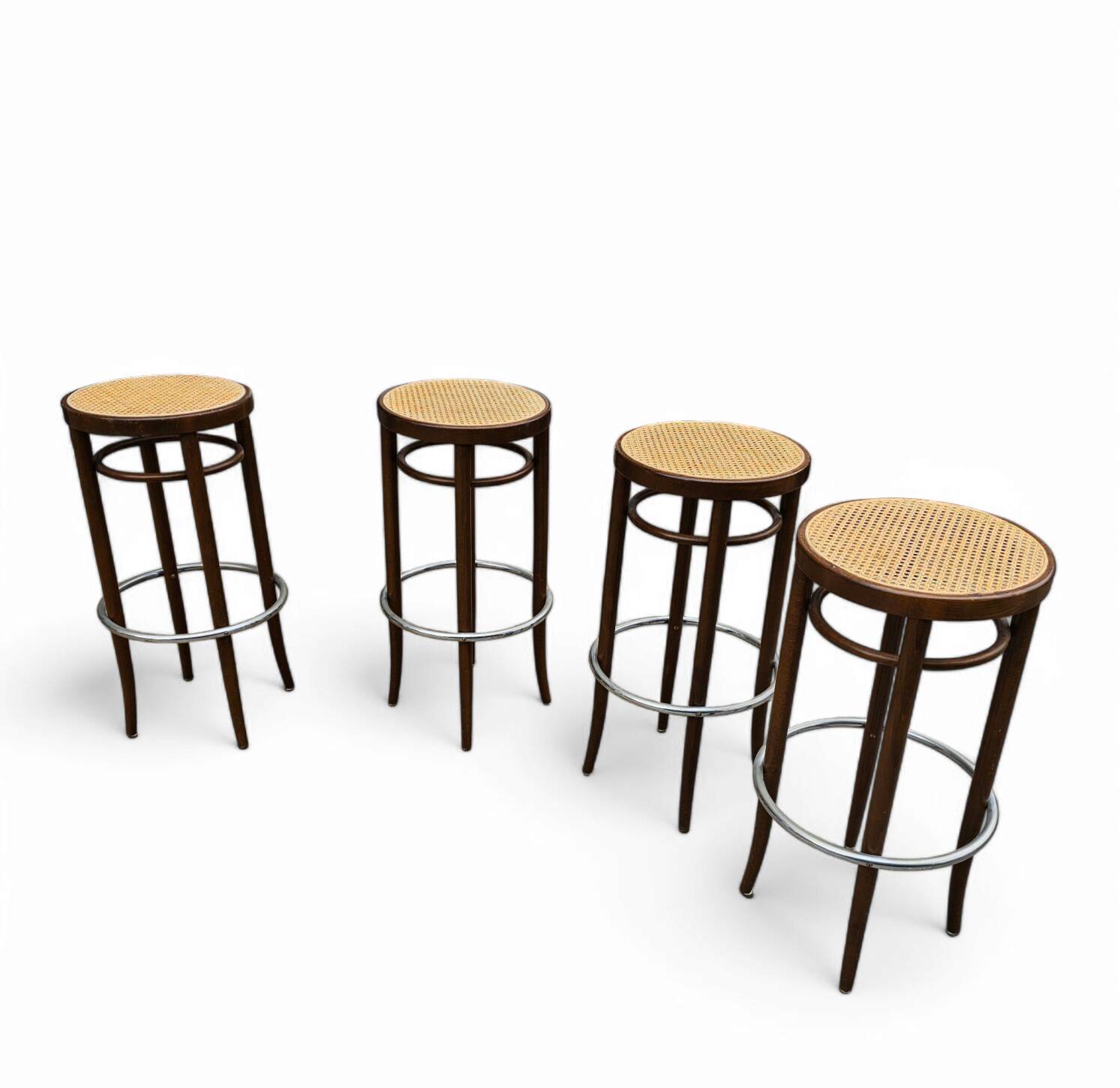 4 x Thonet 82/204 RH stool Height 80 Width 45 cm Price / set of 4 thonet