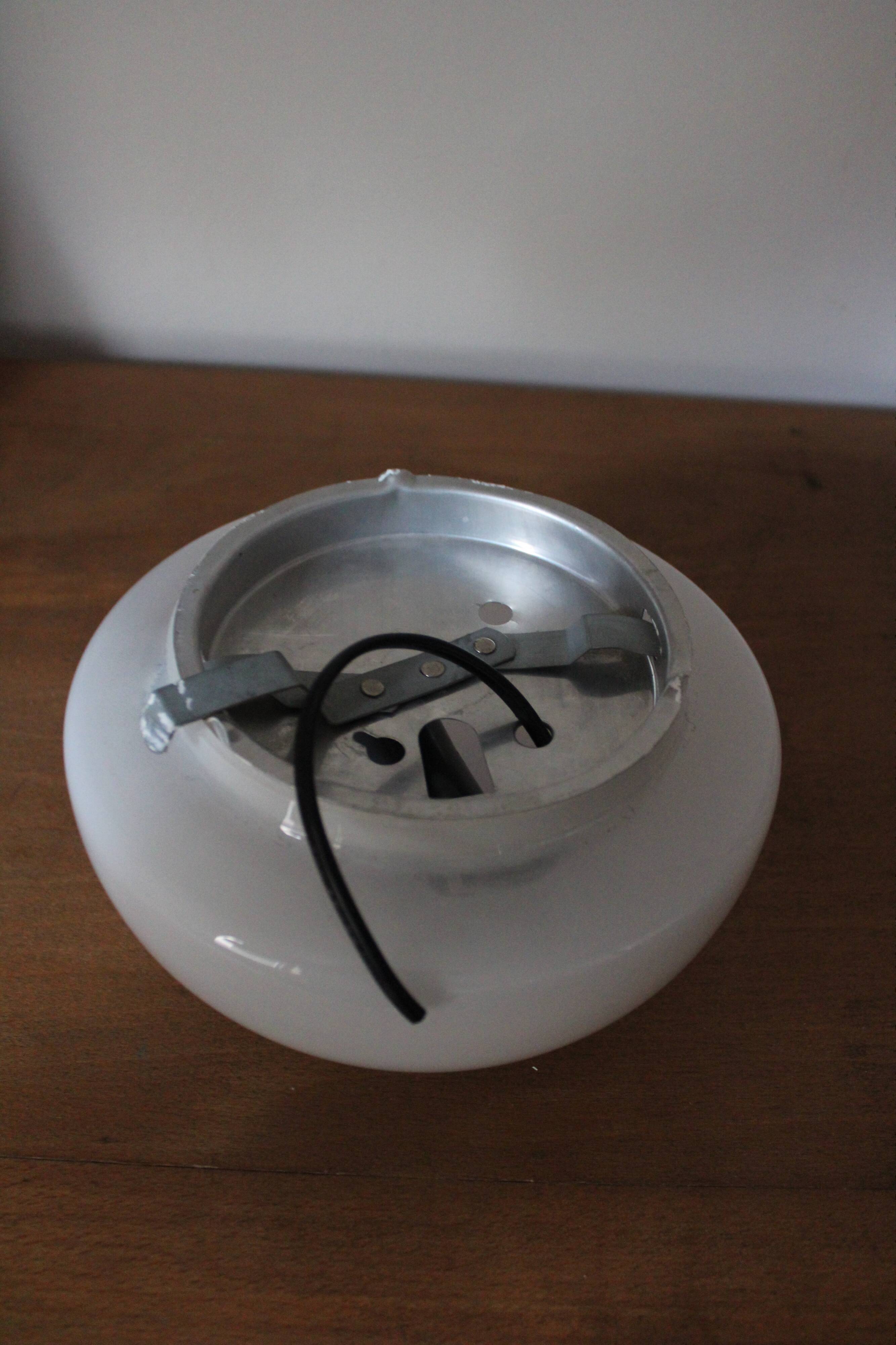 White opaline ldr ceiling light