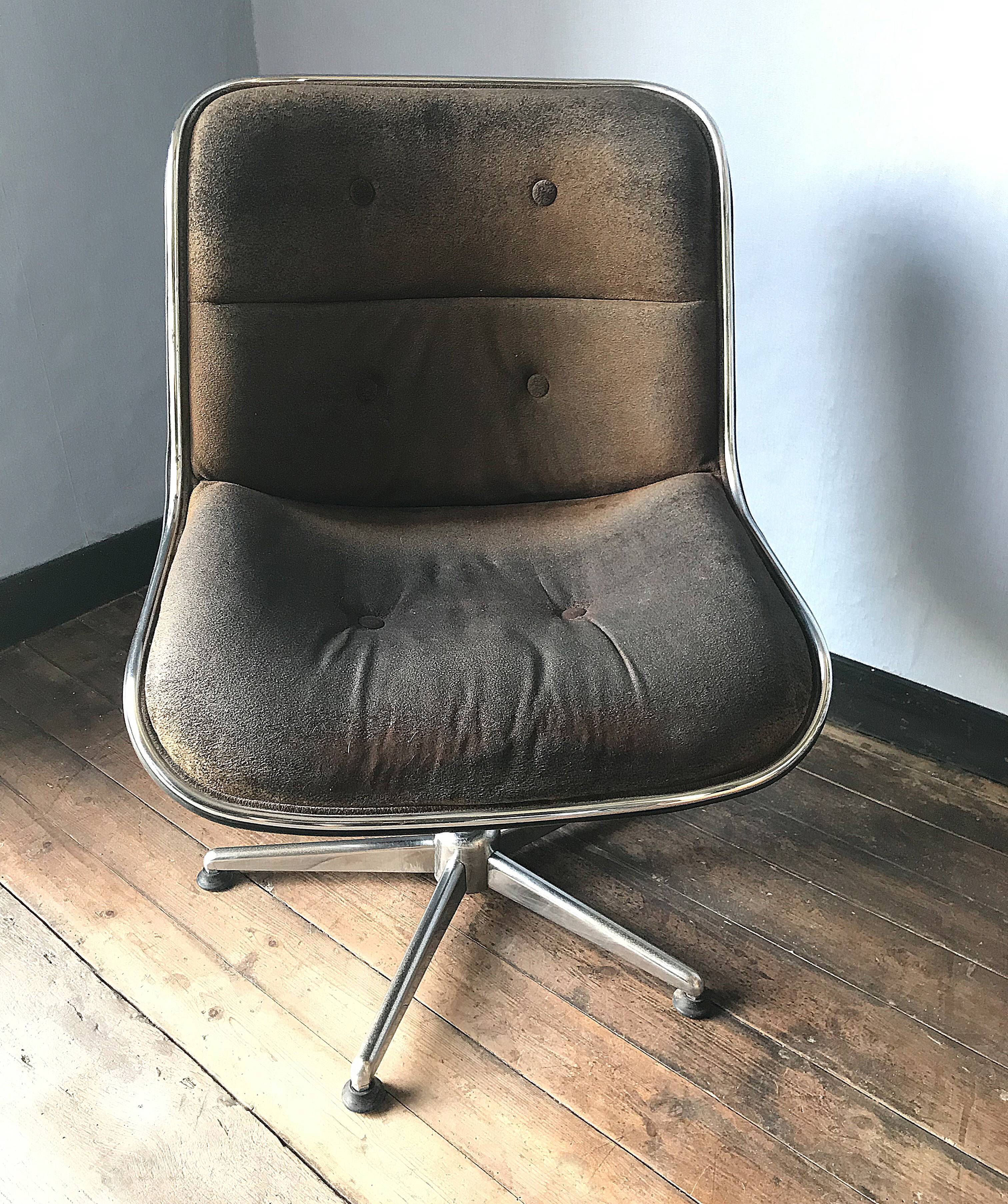 design armchair Charles Pollock, Knoll 60/70