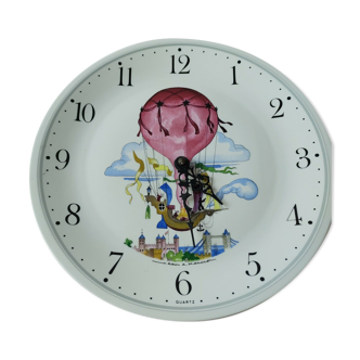 Horloge murale, décor Le ballon, en céramique, de Villeroy & Boch