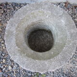 19th blue stone vase