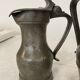 Pair of wine pitchers in pewter XVIIIth date 1753
