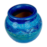 Vase boule émaillé céramique Bitossi Aldo Londi Italy