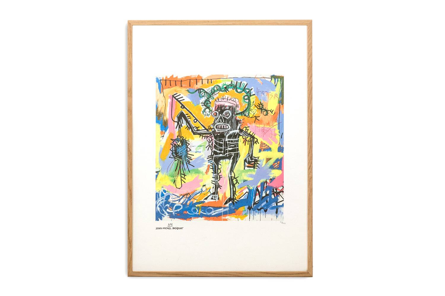 Jean-Michel Basquiat. Numbered color screenprint. 1990s.