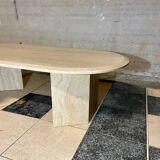 Travertine coffee table