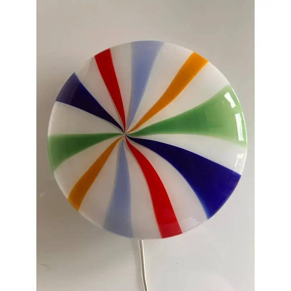 Italian Swirls Murano Glass Wall Sconce by Simoeng