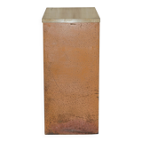 Industrial metal chest of drawers with 30 drawers.