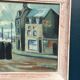 Original Swedish Oil on Panel – "Figures in the Street" by R. Eichburn – Signed – Dated 1936 – Framed – 47 × 39 cm (18.5" × 15.4")
