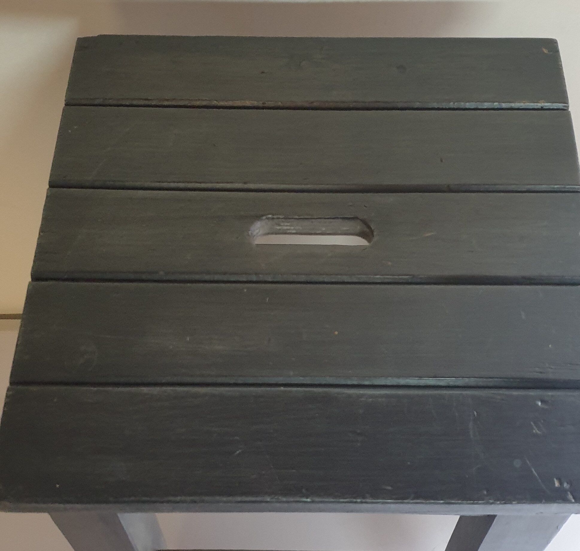 Wooden workshop stool