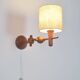 Danish teak wall lamp, 1960s