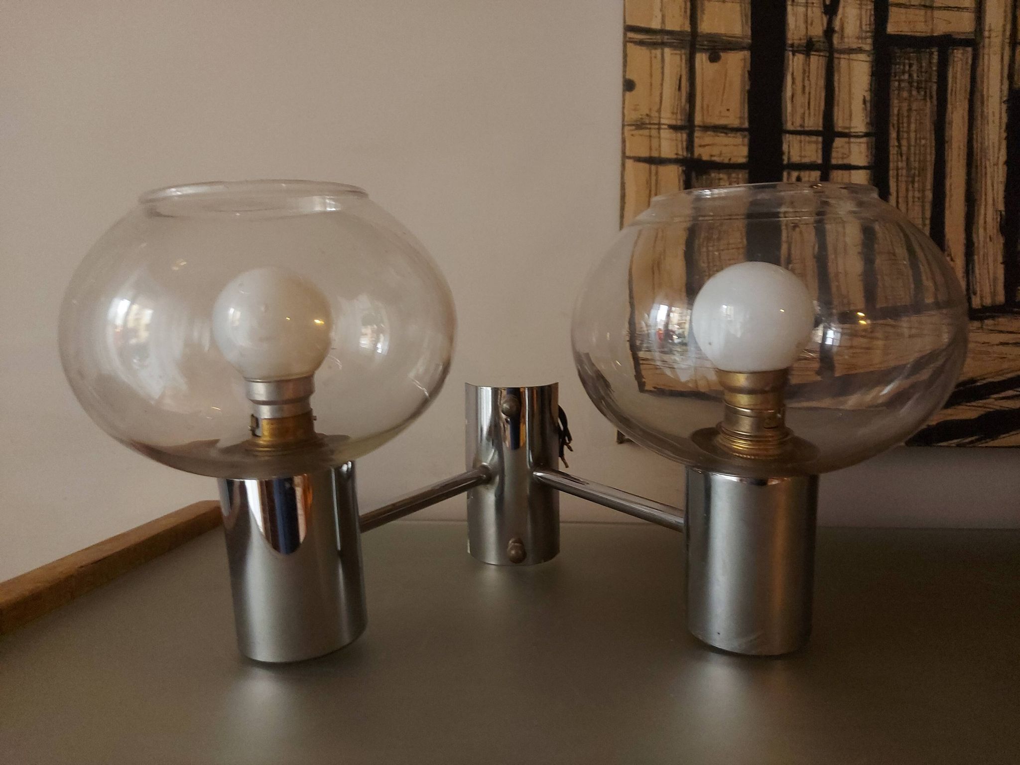 Sciolari vintage double wall light
