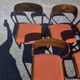 6 Baumann sled chairs in rosewood from the 1960s.