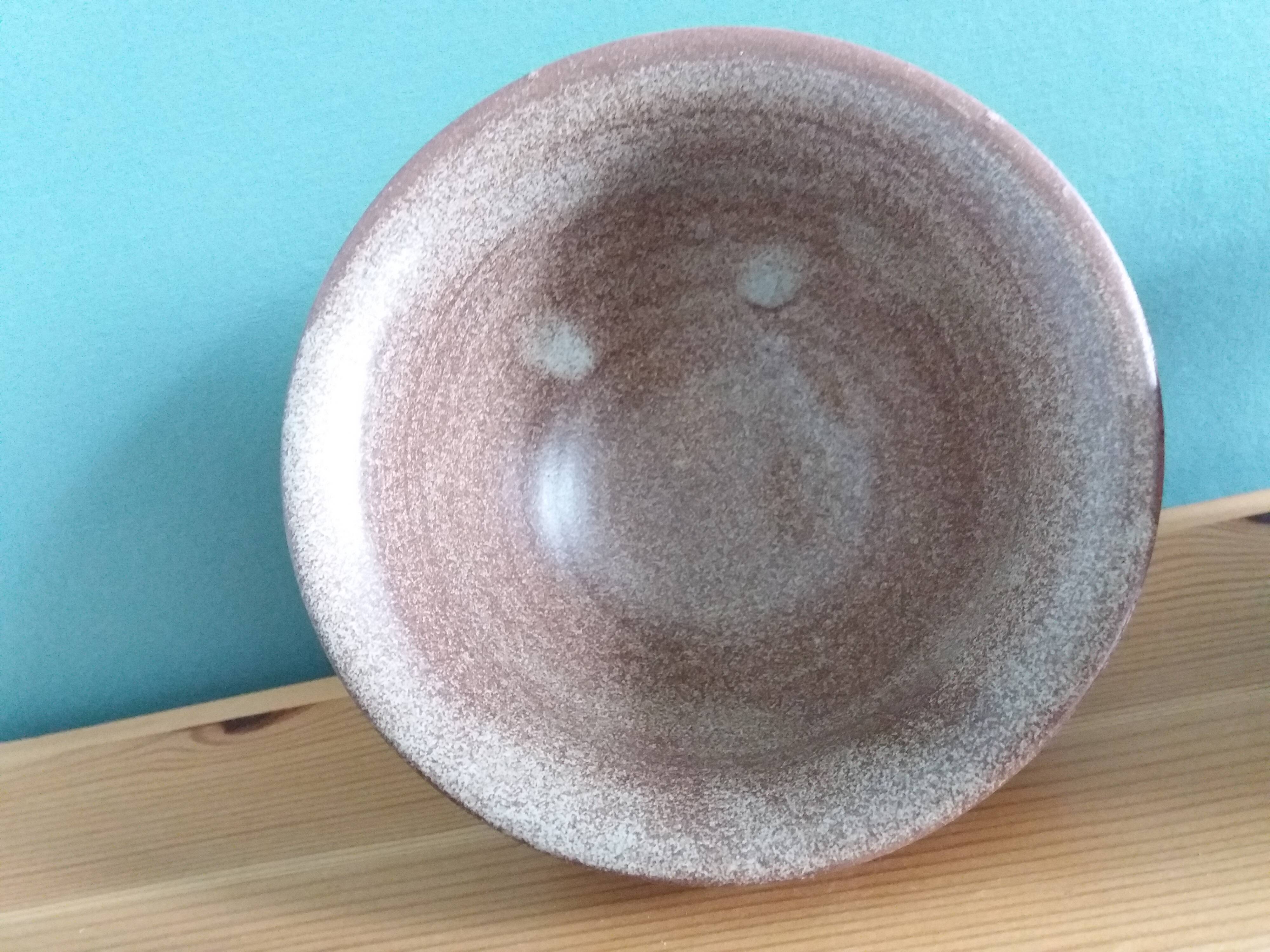Vallauris Muratore style glazed terracotta bowl