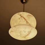 Art Deco Marble Glass Pendant Light