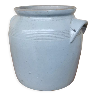 Glazed stoneware pot