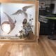 Miroir à décor d'oiseaux