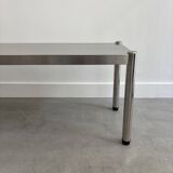 Banc en inox vintage