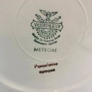 6 Assiettes à dessert et le plat de service, Villeroy & Boch », Météore.