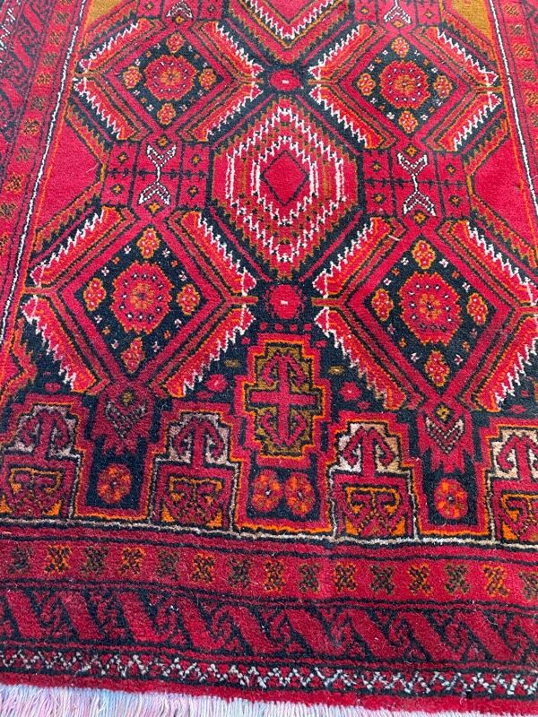 Belutch persian carpet 100x216 cm