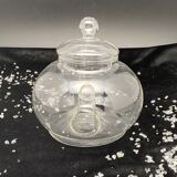Transparent glass teapot