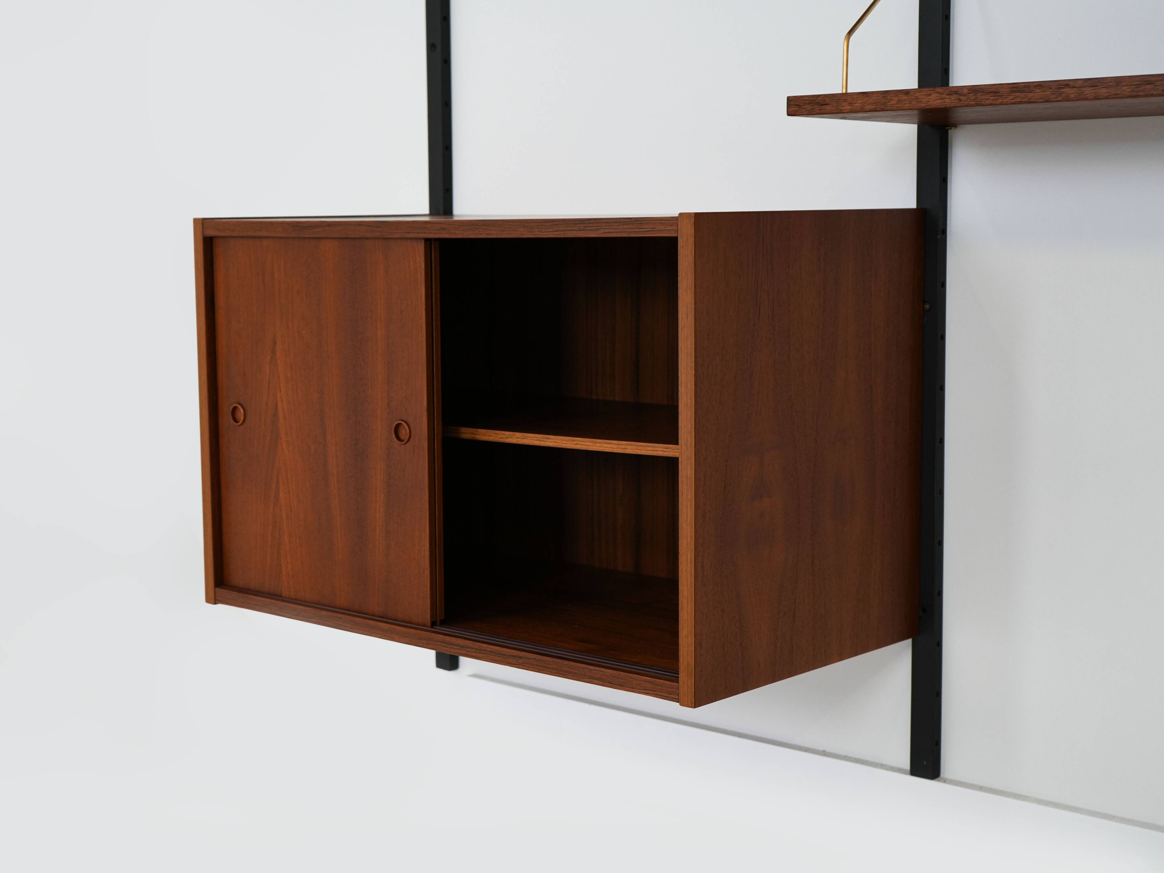 Teak system bookcase, Danish design, 1960s, production: Denmark
