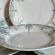 Six old plates iron earth of lunéville model lugano late nineteenth