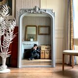 Mirror fireplace trumeau antique, 161x102 cm