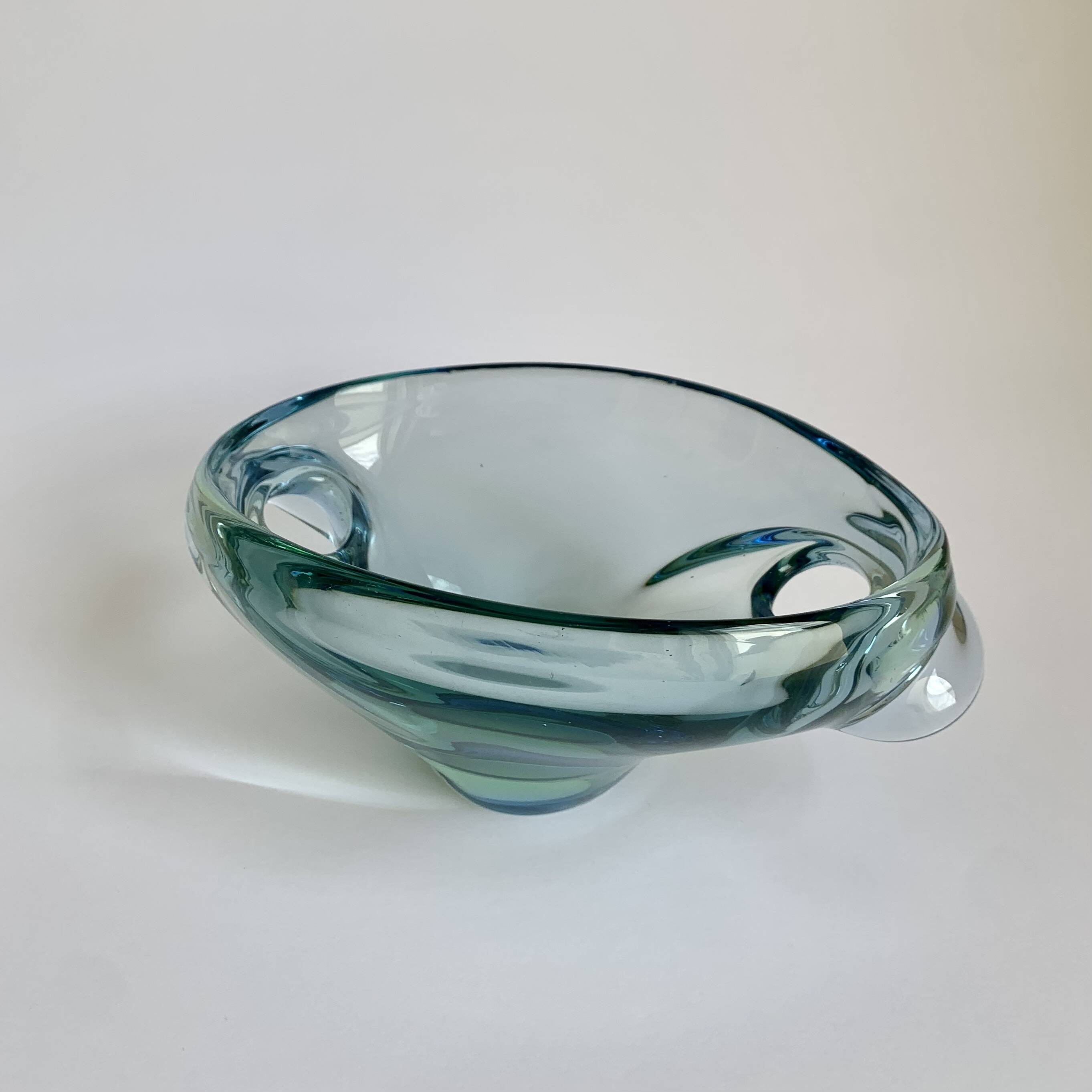 Mid-Century Czech Art Glass Bowl by Chribska, 1960s