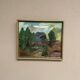 Mid-Century Oil on Canvas "Landscape" by Gunnar G, Vintage & Framed 49x41cm