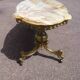 Coffee table in bronze brass and Fratelli Orsenigo marble