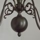 Five-light Flemish chandelier in silver-plated metal 5181