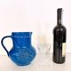 Handmade Rimini Blue Lacquered Ceramic Jug by Aldo Londi for Bitossi, Italy