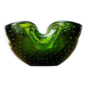 Vintage Italian Bullicante glass bowl from Murano.