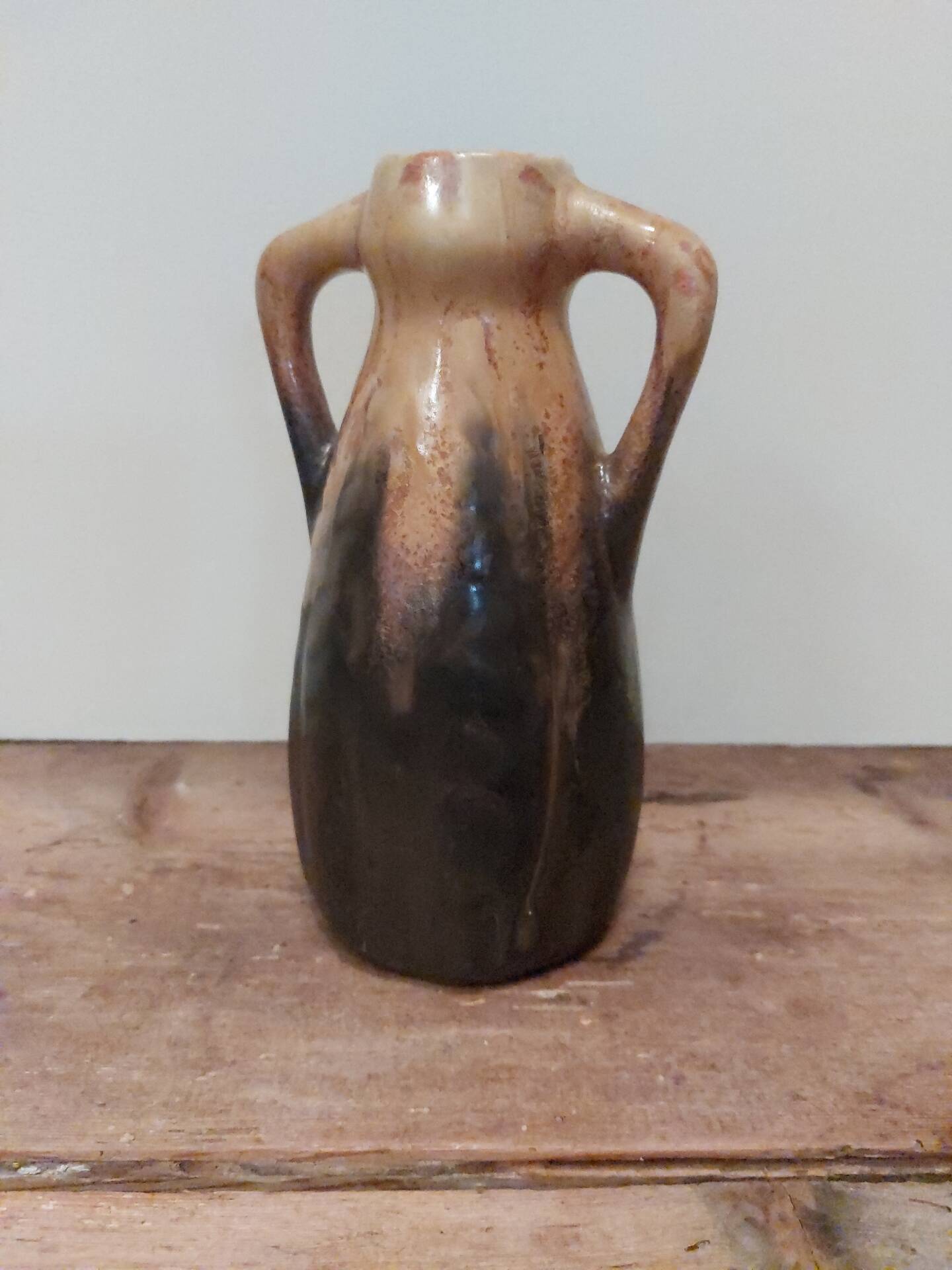 Vase Art Déco en grès flammé par Gilbert Méténier – 18 cm
