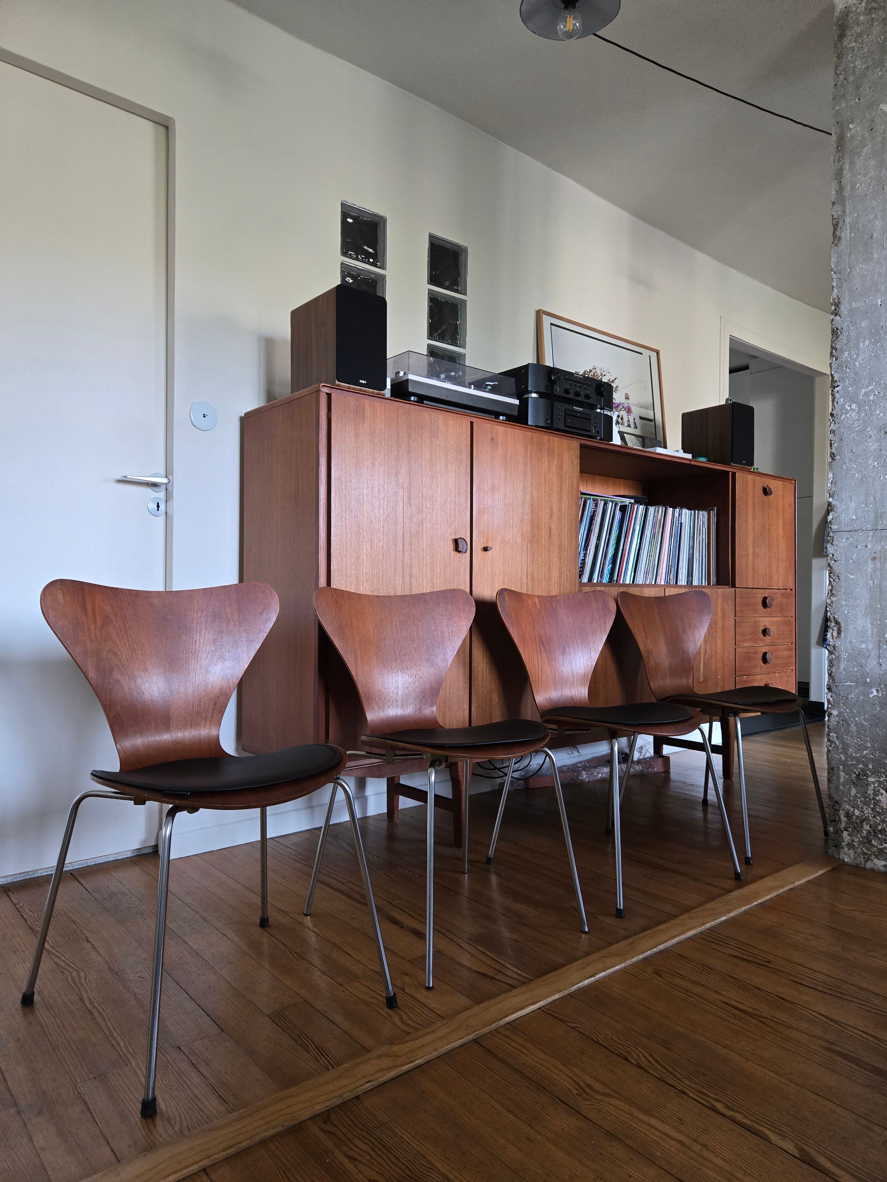 4 Jacobsen series 7 chairs from 1968 - Fritz Hansen