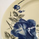 Plat à la rose bleue