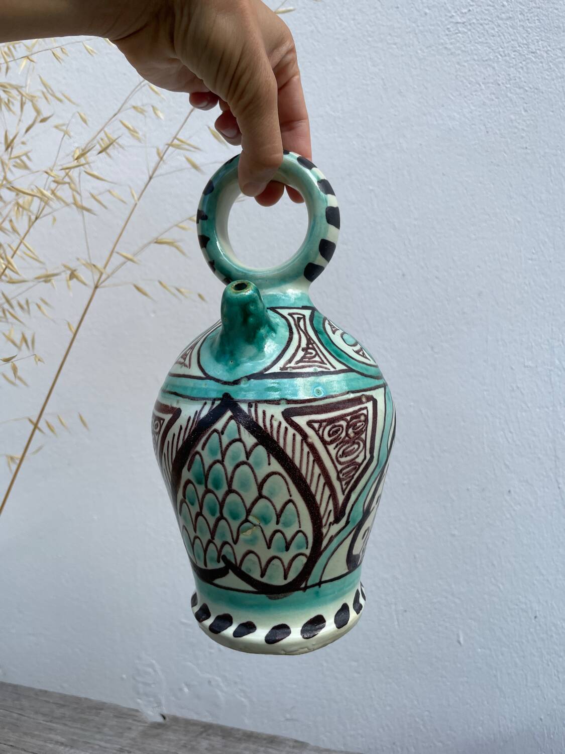 Antique Punter ceramic jar