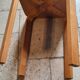 Wooden stool made of pine