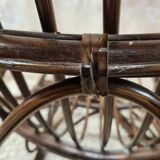 Rocking-chair en bambou rotin 1970 vintage