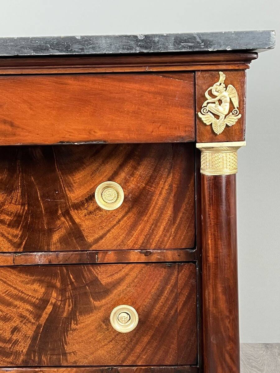 Commode Empire en acajou, XIXe siècle