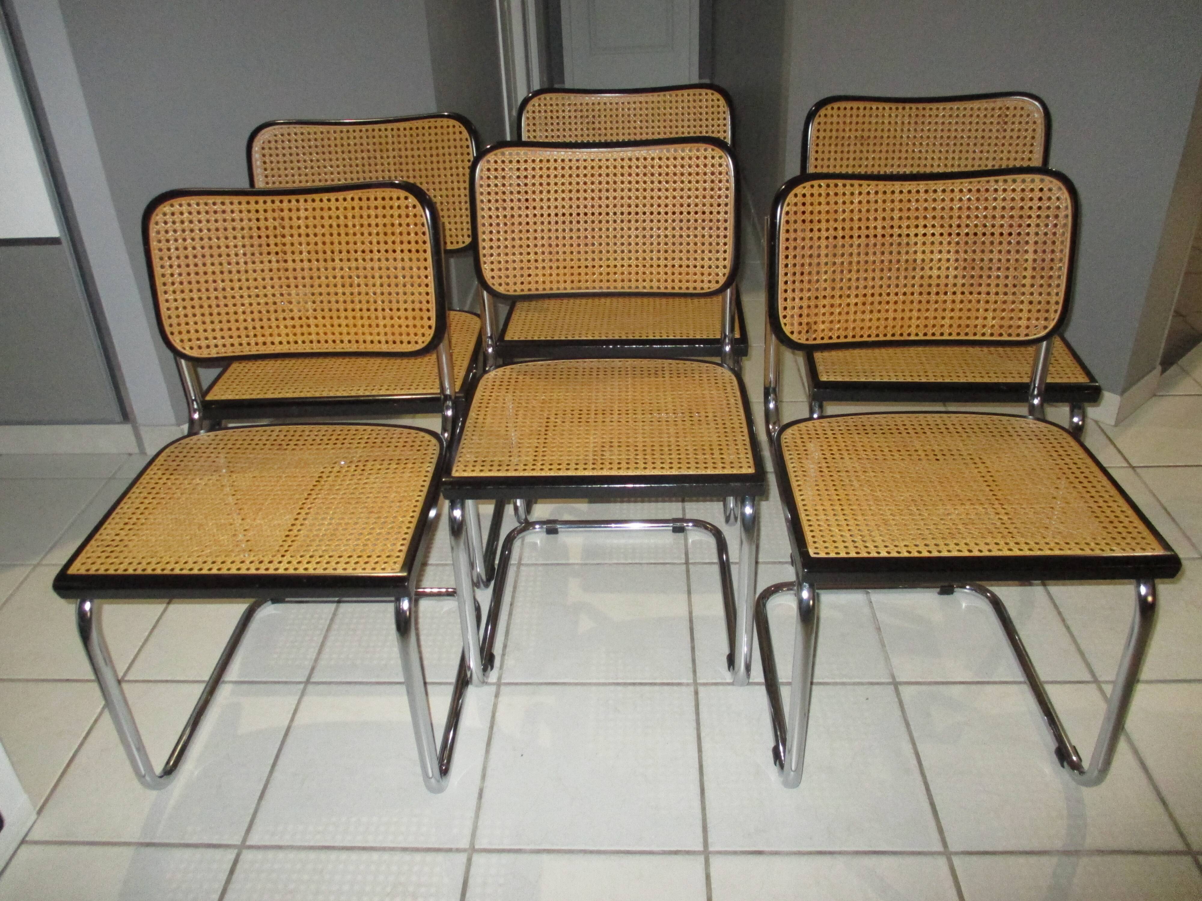 Suite 6 chairs b32 Marcel Breuer