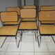 Suite 6 chaises cesca b32 Marcel Breuer vintage
